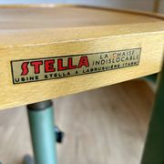 Vintage Stella 1950 school desk and swivel chair set