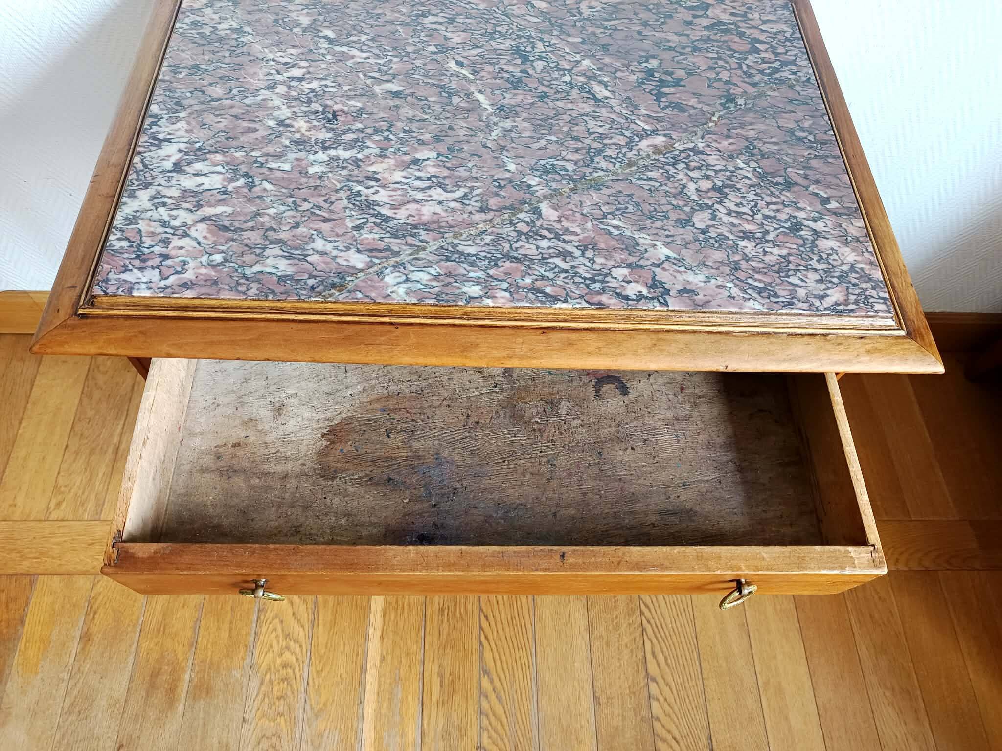Middle table office marble Louis XVI style