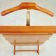Wooden valet, signed Fratelli Reguitti, 60s, on wheels