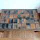 Table basse herbier en terre-cuite style Garnier, vers 1960