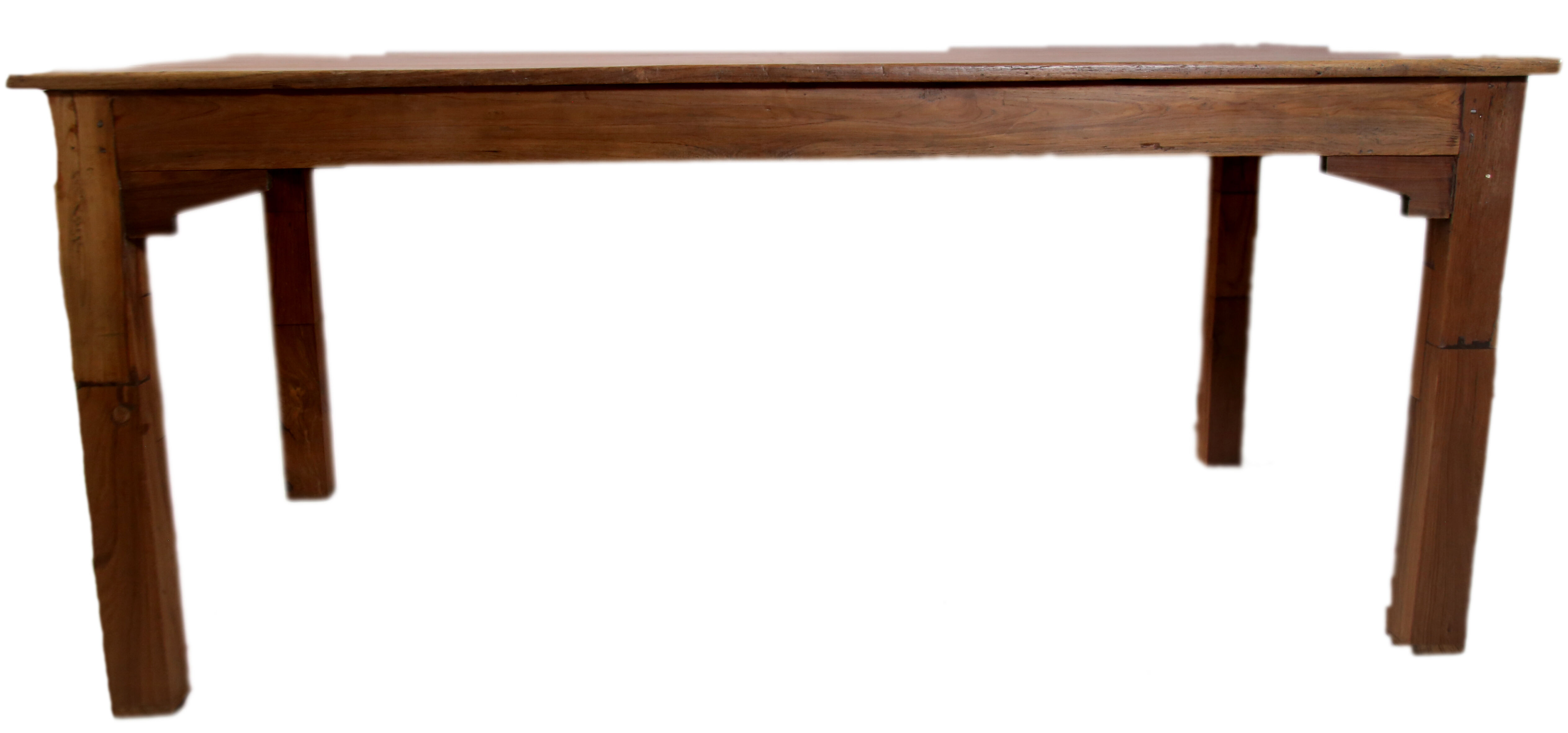 Farm table - old Burmese teak workshop