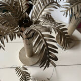 Pair of palm candle holders