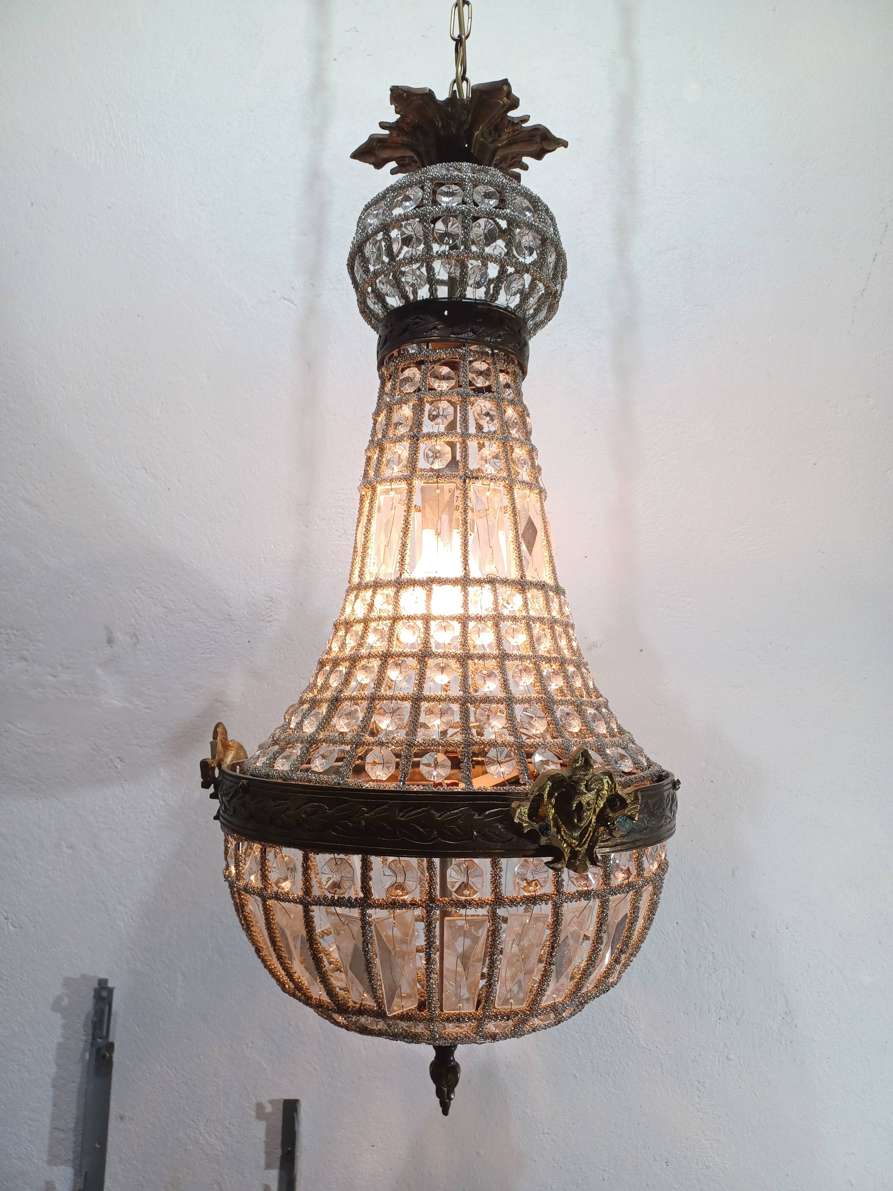 Pair of 1-Light Hot Air Balloon Chandeliers