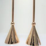Pair of solid brass candle holders 80