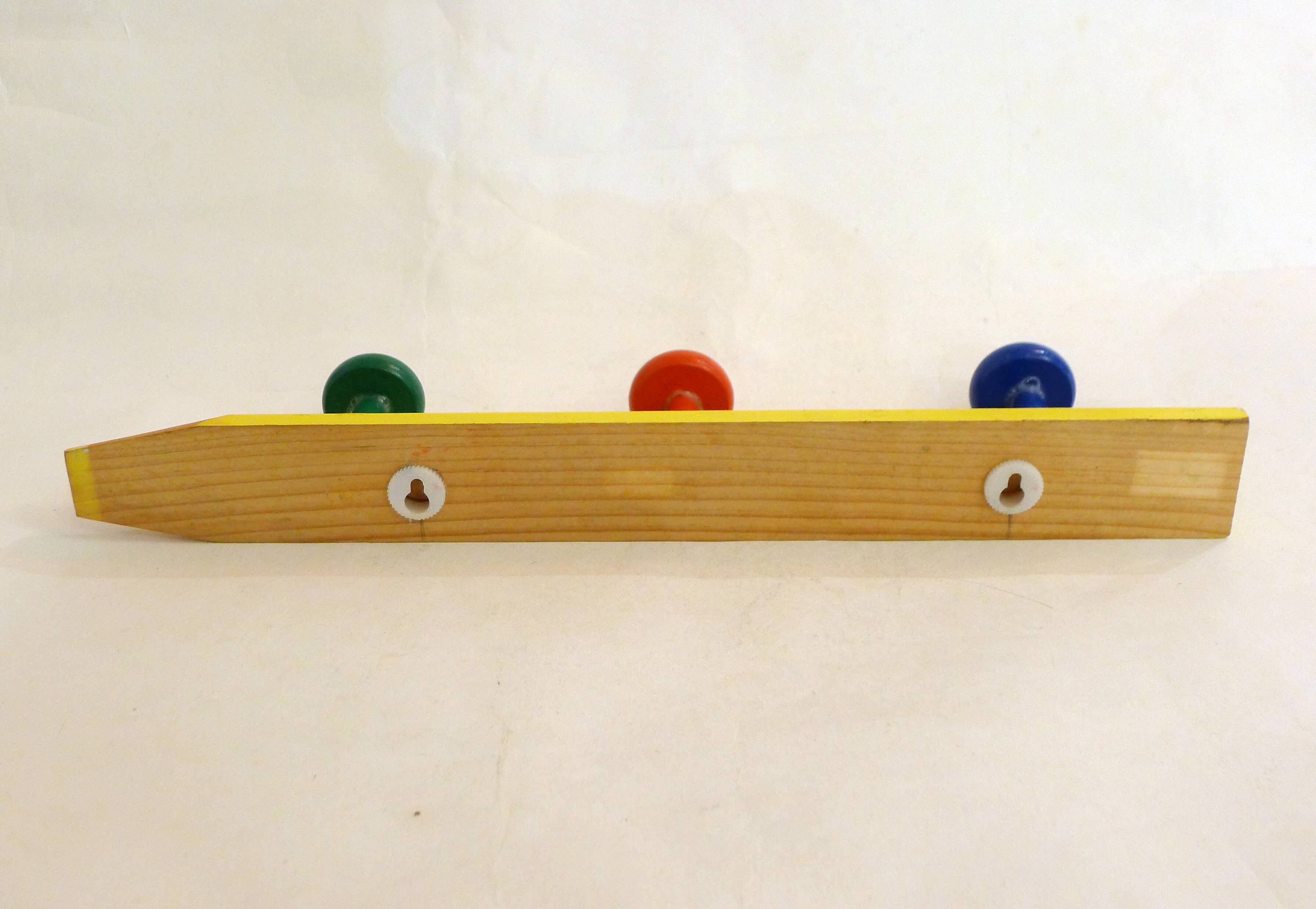 Wall hooks, colored pencil, 1980s