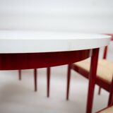 Scandinavian Dining Table with Chairs, 1960s