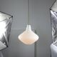 Mid-Century Italian Brass and Opaline Glass Pendant Lamp