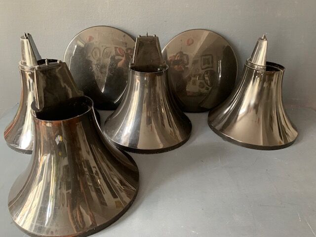 Vintage black tamtam stools