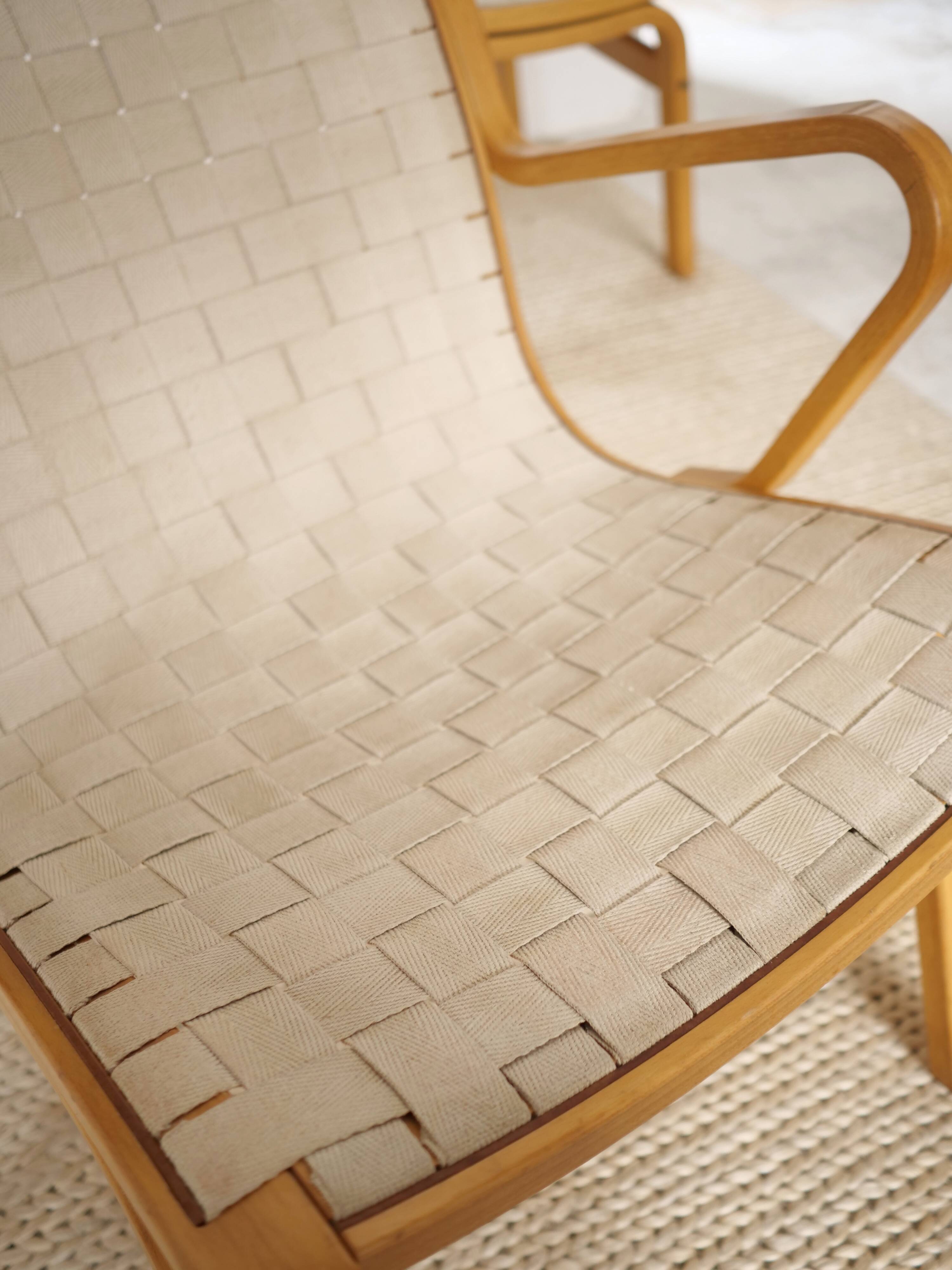 Fauteul Scandinave Finn Ostergaard avec ottoman