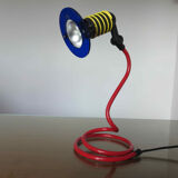 Lamp " spiral " primary colors 80s era Memphis