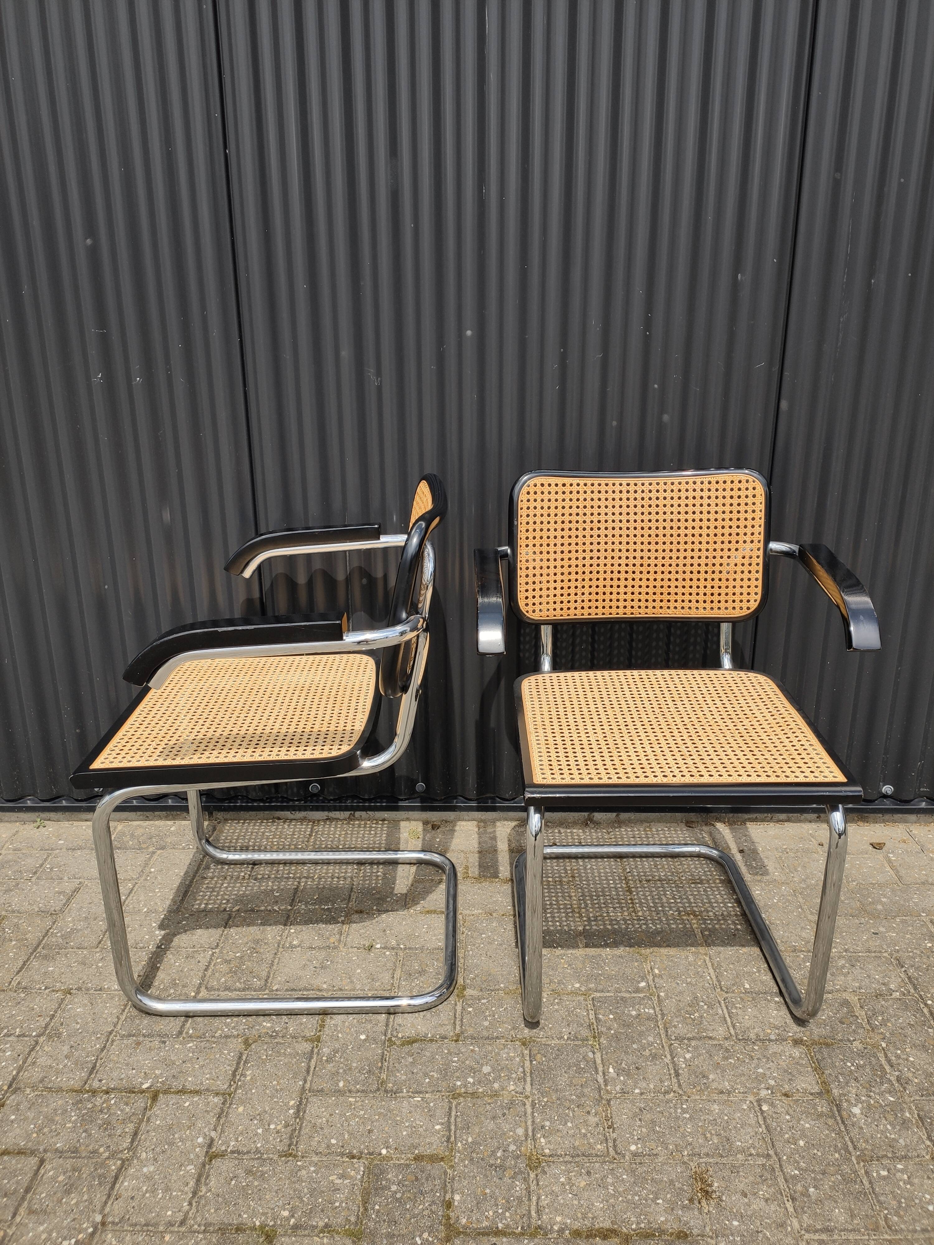 Cesca b64 armchair design Marcel Breuer, years 70