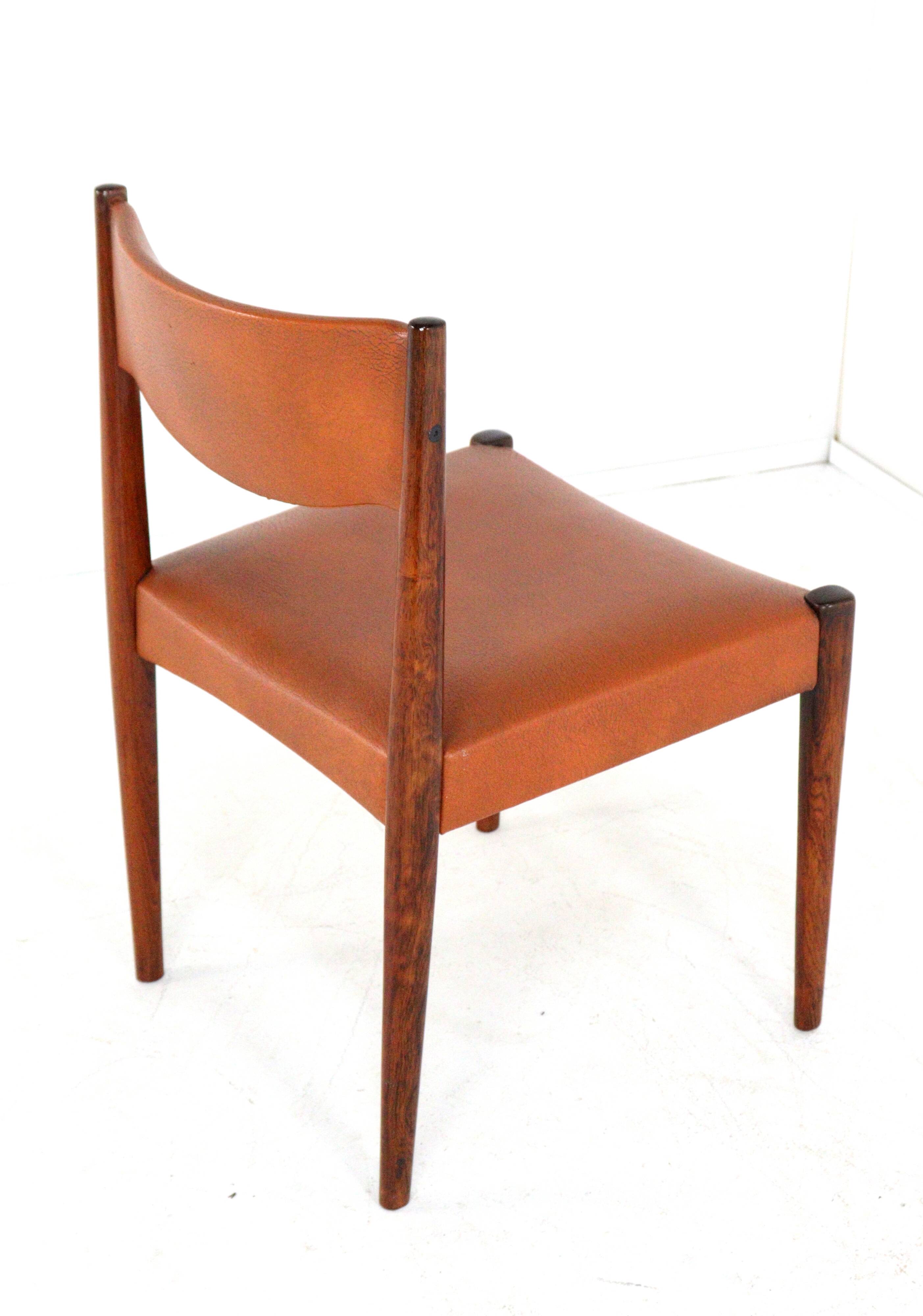Set of 6 rosewood dining chairs 'Cellemuiden'