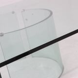 Italian Modern Glass Coffee Table by Gallotti & Radice 1970s