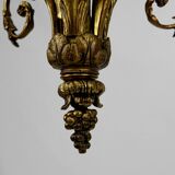 Louis XVI Neoclassical style chandelier in gilded bronze, France, Circa 1900