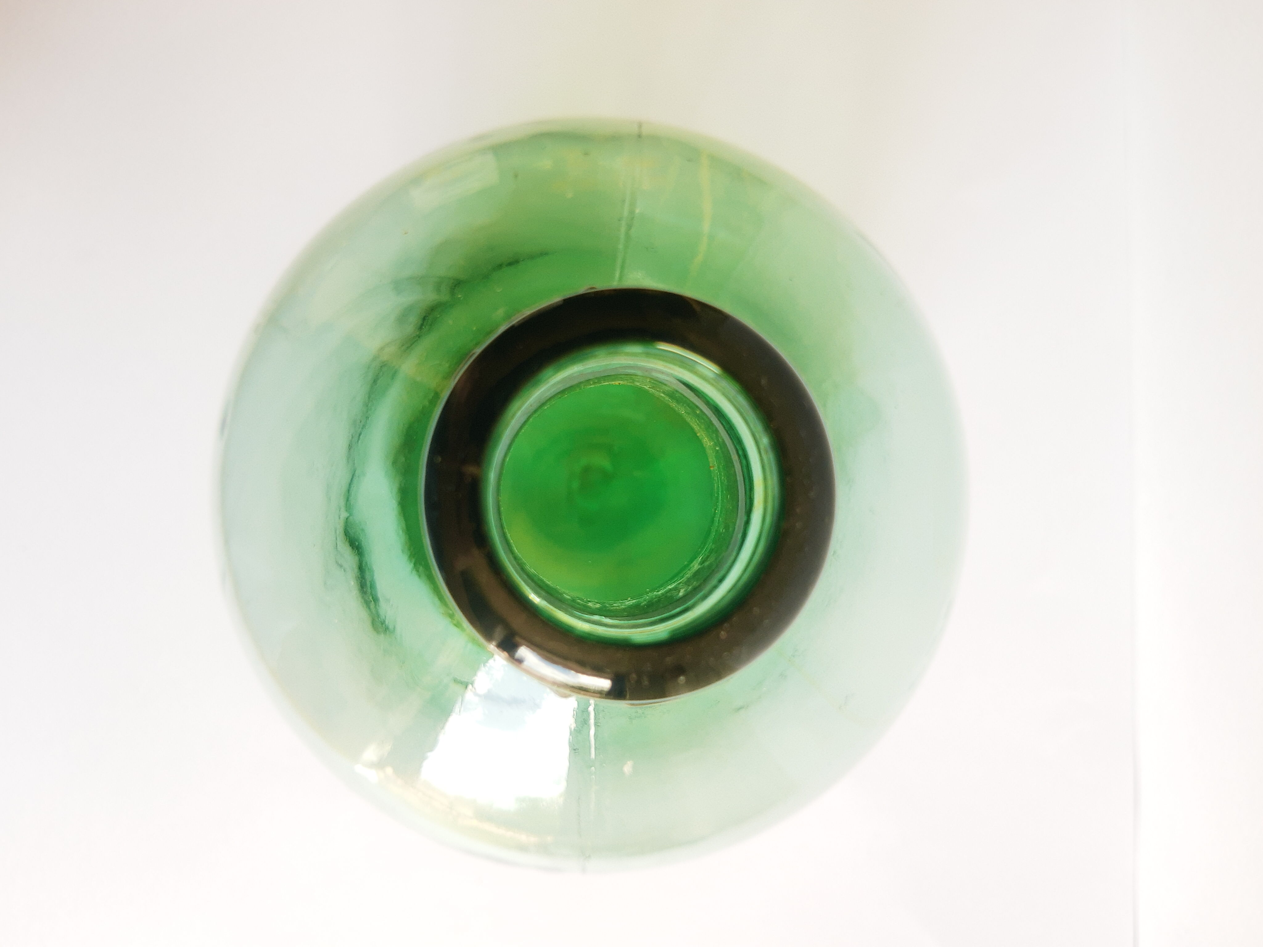 Vintage Ayelense Green Glass Demijohn