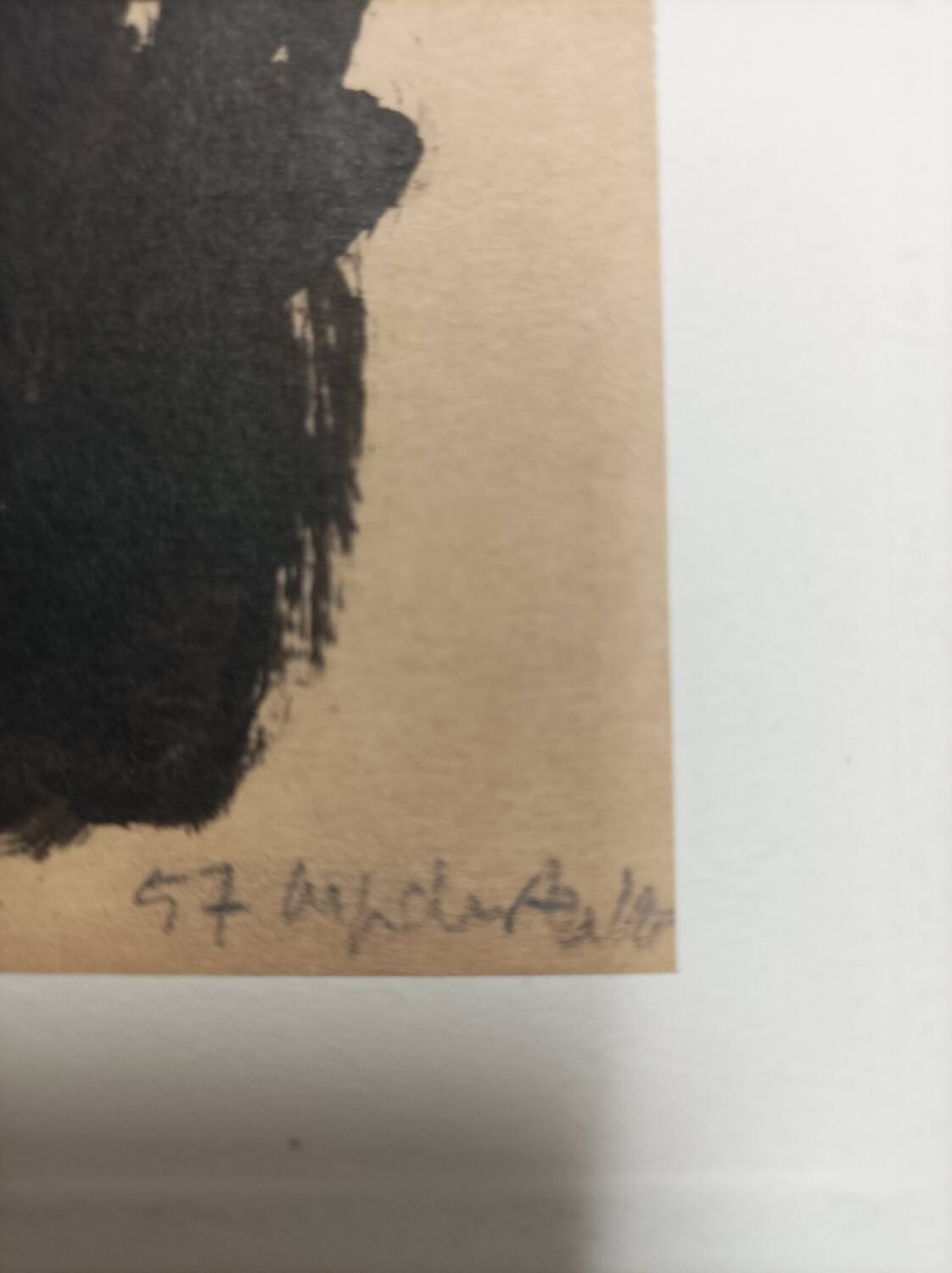 Marie-Paule Duault, abstract drawing, 1957