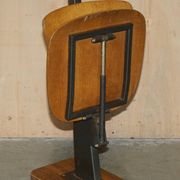 Six vintage mid-century modern folding stadium seats with new bases.
