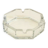 Octagonal glass ashtray