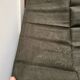 Old embroidered table napkin J G Dark Khaki Green
