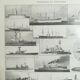 Lithograph on armoured ships and cruisers of 1928