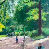 Walk in a park signed dated 1989