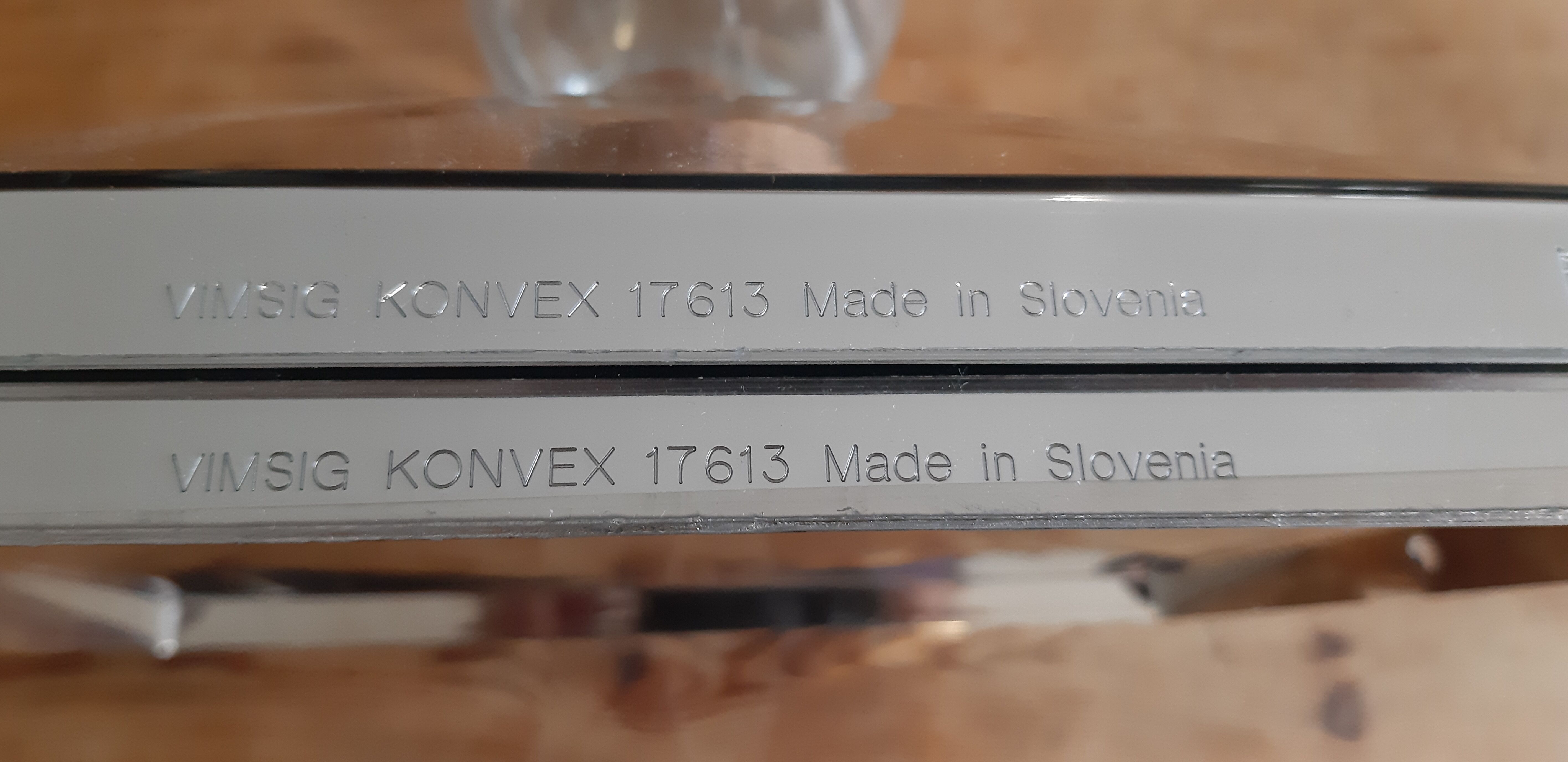 Pair of vintage mirrors made in slovenia