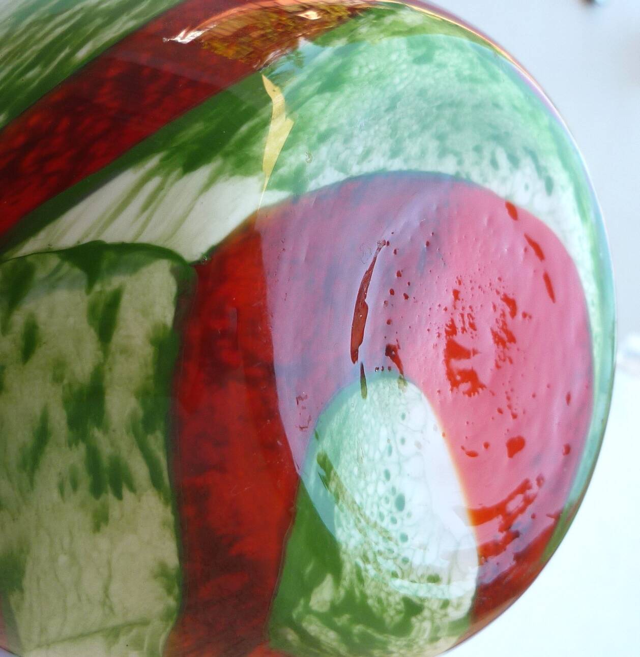 Large blown glass vase from Murano, design by Carlo Moretti, 1960s/70s.