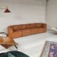 Modular sofa De Sede DS 15 in saddle leather