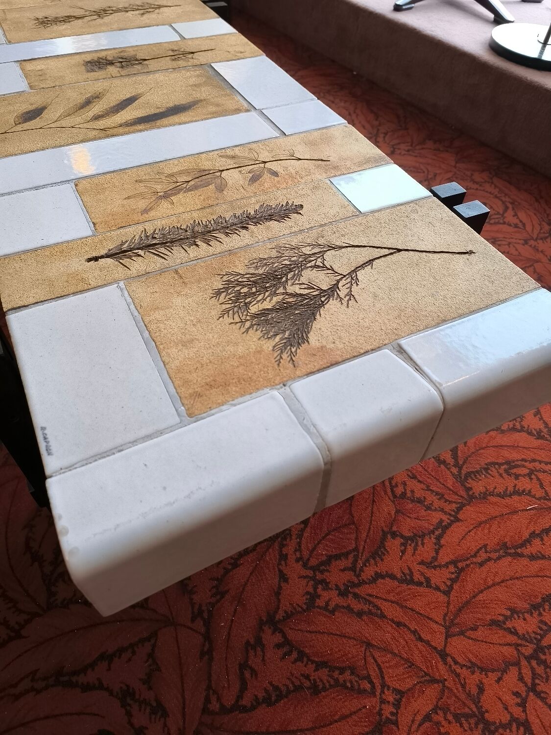 Ceramic coffee table by Roger Capron