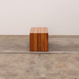 Modular beech set of two room dividers with benches, 1970 Italy