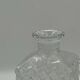 Vintage crystal glass carafe with stopper — diamond cut pattern