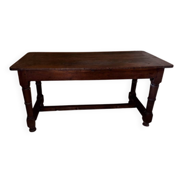 Grande table Louis XIII d'époque en chêne massif