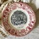 Old talking plates Gien "a wedding in the countryside"
