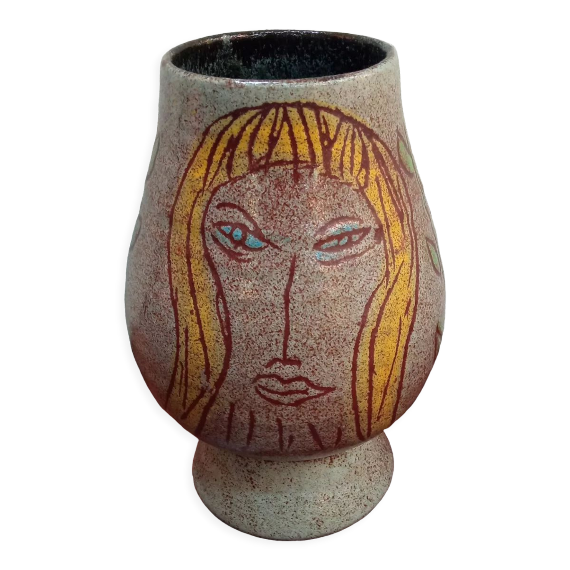 Ceramic vase signed Accolay