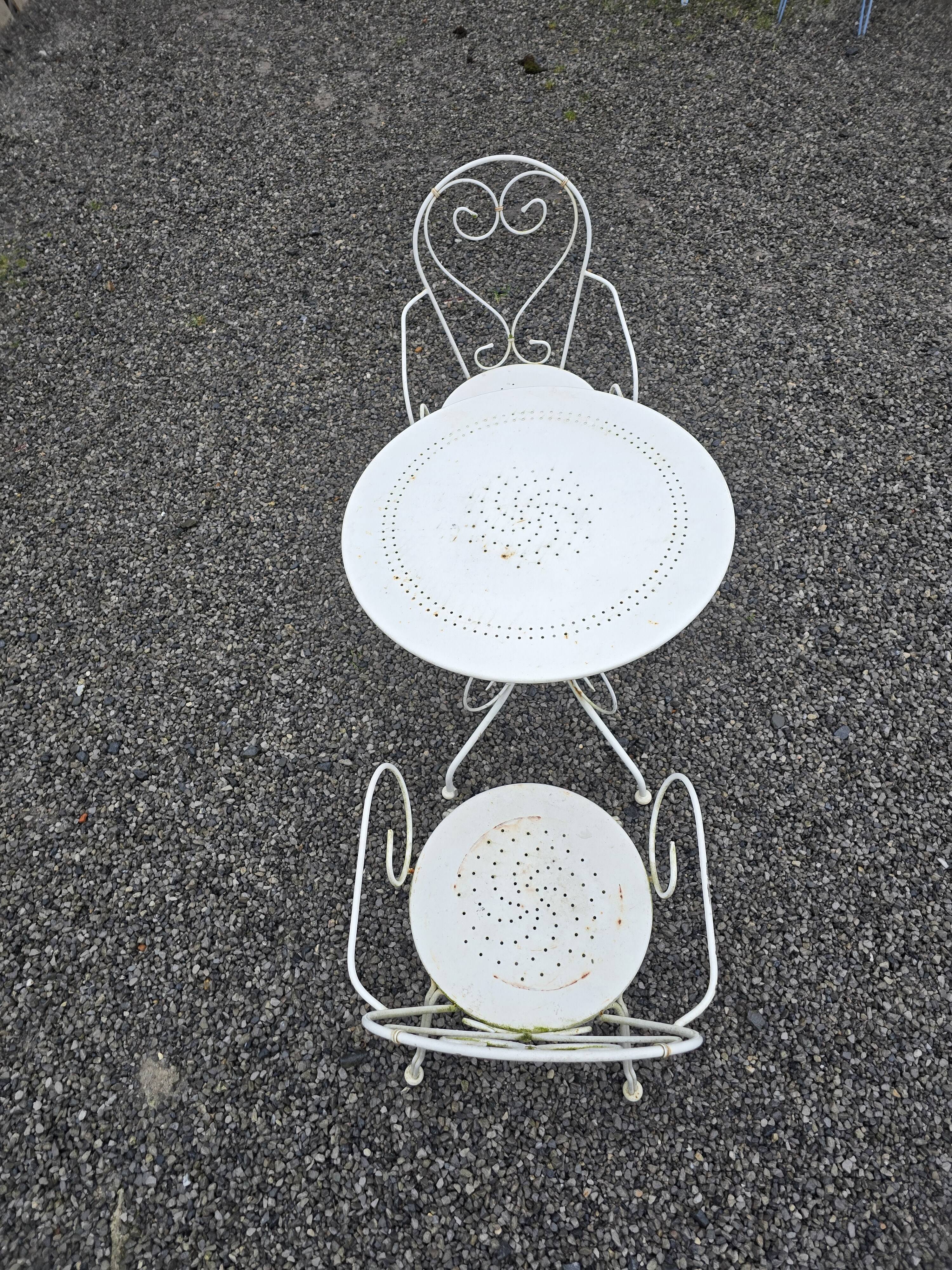 Wrought iron garden furniture