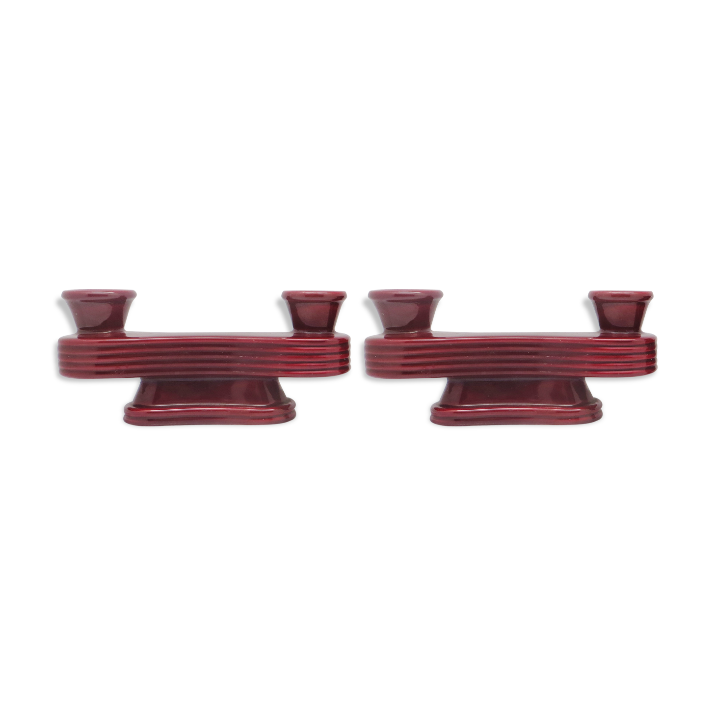 Pair of art deco candlesticks 40s