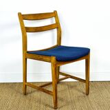 6 Scandinavian oak chairs from the 1960s