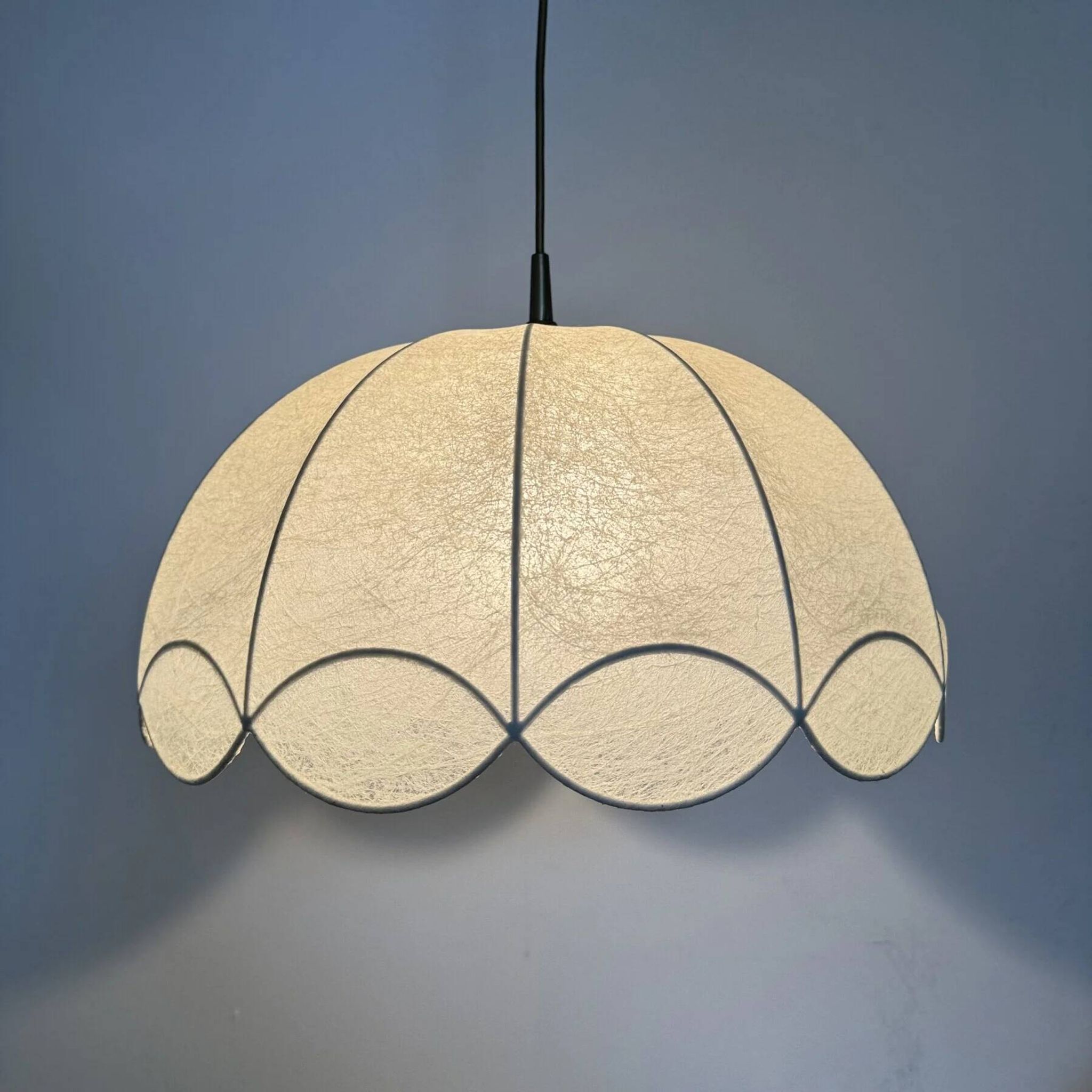 German mid-century "Cocoon" wavy chandelier by Goldkant, 1970s