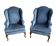 Pair of wingback armchairs in Chippendale style