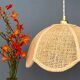 Suspension lamp vintage pink