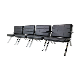 Ensemble de 4 fauteuils Hans Eichenberger pour Girsberger 1960