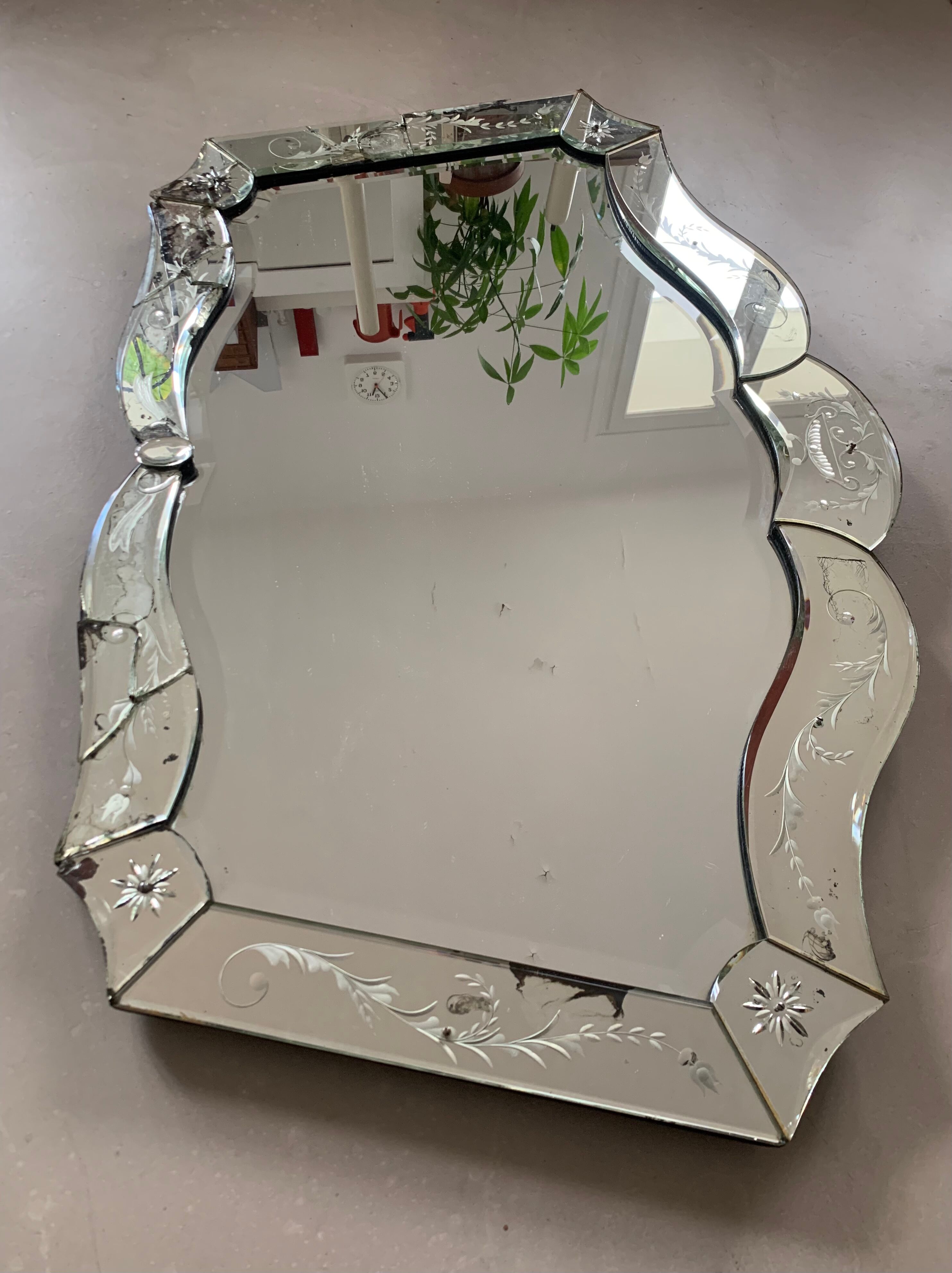 Venetian mirror 65x102cm