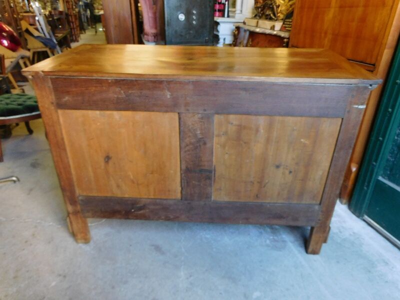 Commode empire en noyer d'epoque du xix ème siecle