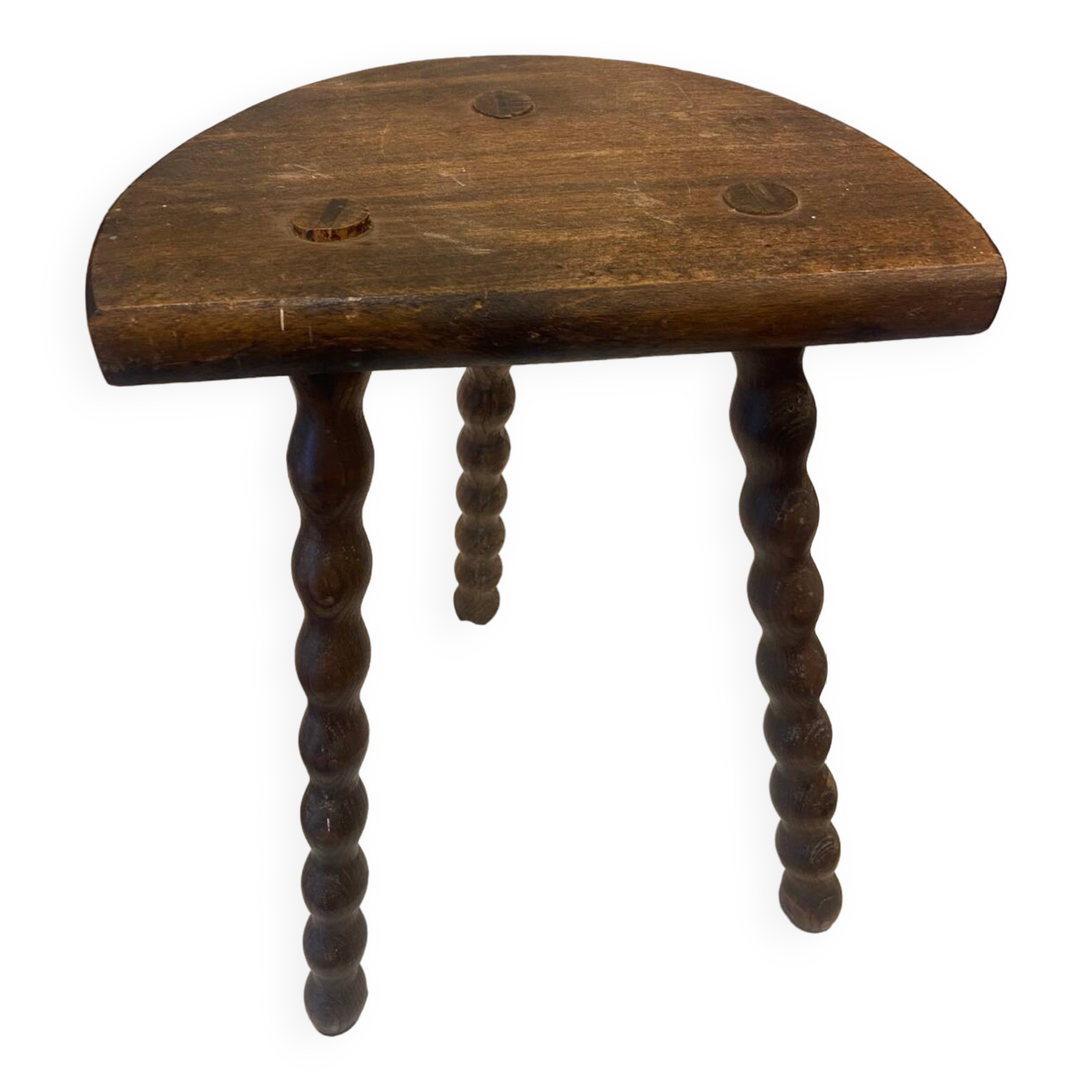 20th century tripod wooden stool