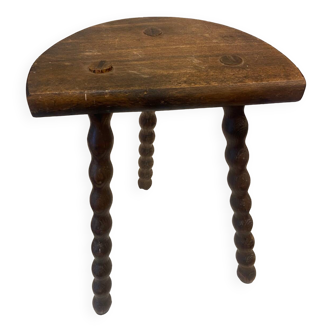 20th century tripod wooden stool