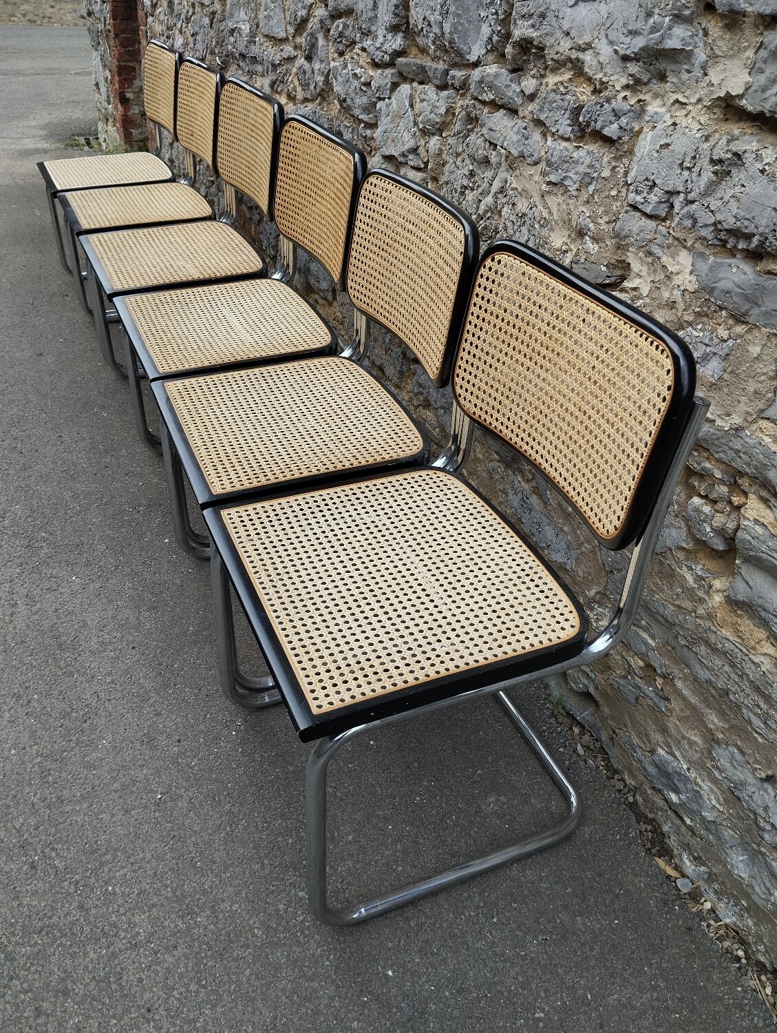 Cesca B32 Marcel Breuer chairs made in italy