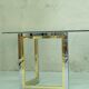 Italian modern brass and chrome coffee table, 1970