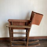 Pair of folding safari armchairs 1950