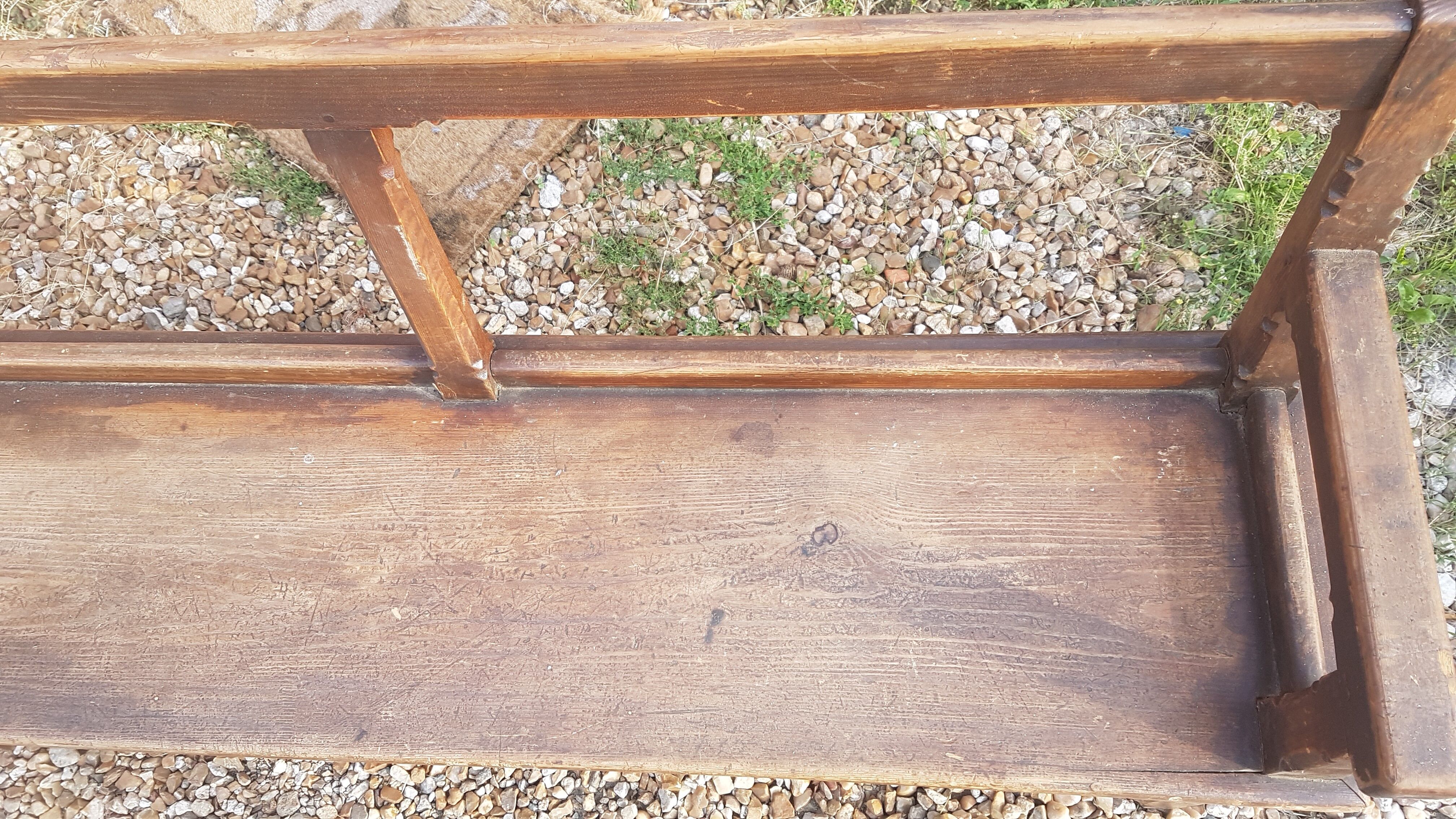 Ancient church bench