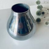 Vase moderniste argenté